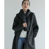 グレー | 【DECADE CLASSIC】マフラーロングウールコート | DECADECLASSIC