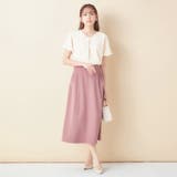シフォンレイヤードVネックブラウス | alotta | 詳細画像13