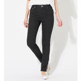 ブラック | 美脚ストレッチスキニーデニムパンツ | alotta