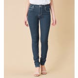 ネイビー | 美脚ストレッチスキニーデニムパンツ | alotta