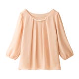 アプリコット | 2WAYシフォンタックブラウス(7分袖) | alotta