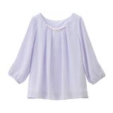 ラベンダー | 2WAYシフォンタックブラウス(7分袖) | alotta