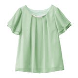 グリーン | ２ＷＡＹシフォンタックブラウス（半袖） | alotta