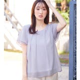ラベンダー | ２ＷＡＹシフォンタックブラウス（半袖） | alotta