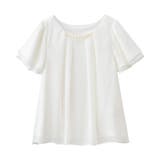 オフホワイト | ２ＷＡＹシフォンタックブラウス（半袖） | alotta