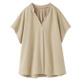 ベージュ | スキッパーＴシャツブラウス | alotta