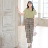 リーフグリーン | スキッパーＴシャツブラウス | alotta
