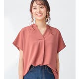 スモーキーピンク | スキッパーＴシャツブラウス | alotta