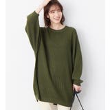 カーキ | バルーン袖ゆるニット | Viola e Viola