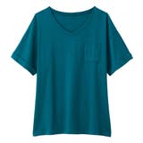 ブルーグリーン | 綿100%ポケット付ゆるTシャツ | Viola e Viola