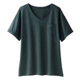 モスグリーン | 綿100%ポケット付ゆるTシャツ | Viola e Viola