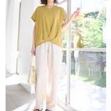 綿100%ゆったり裾タックTシャツ | Viola e Viola | 詳細画像5