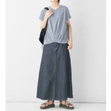 綿100%ゆったり裾タックTシャツ | Viola e Viola | 詳細画像8