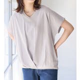 綿100%ゆったり裾タックTシャツ | Viola e Viola | 詳細画像9