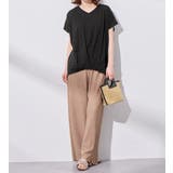 綿100%ゆったり裾タックTシャツ | Viola e Viola | 詳細画像13