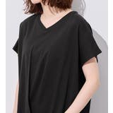 綿100%ゆったり裾タックTシャツ | Viola e Viola | 詳細画像14