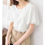 オフホワイト | 袖シフォンゆるTシャツ | Viola e Viola