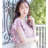 楊柳シフォン袖フリルブラウス | alotta | 詳細画像9 