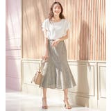 楊柳シフォン袖フリルブラウス | alotta | 詳細画像16 