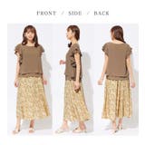 楊柳シフォン袖フリルブラウス | alotta | 詳細画像3 