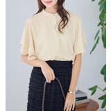 楊柳シフォンバンドカラーブラウス | alotta | 詳細画像14