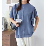 楊柳シフォンバンドカラーブラウス | alotta | 詳細画像18