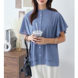 楊柳シフォンバンドカラーブラウス | alotta | 詳細画像22