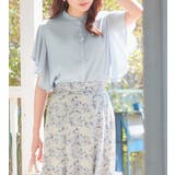 楊柳シフォンバンドカラーブラウス | alotta | 詳細画像26