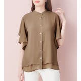 楊柳シフォンバンドカラーブラウス | alotta | 詳細画像35