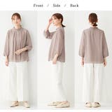 フリル衿シフォンタックブラウス | Viola e Viola | 詳細画像8 