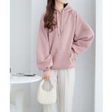 裏起毛パフ袖ゆったりパーカー       | alotta | 詳細画像3 