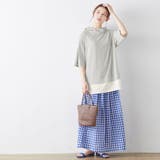 杢グレー | レイヤード風パーカーチュニック | Viola e Viola