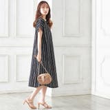 フロントタックVネックゆるワンピース | alotta | 詳細画像12
