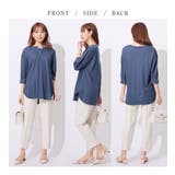 衿フェイク裾ラウンドチュニック | alotta | 詳細画像3 