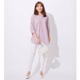 衿フェイク裾ラウンドチュニック | alotta | 詳細画像8 