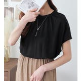 ギャザーデザインカットソーブラウス | alotta | 詳細画像9 