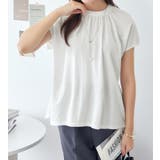 ギャザーデザインカットソーブラウス | alotta | 詳細画像12 