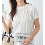 ギャザーデザインカットソーブラウス | alotta | 詳細画像13 