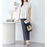 ギャザーデザインカットソーブラウス | alotta | 詳細画像15 