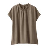 モカ | ギャザーデザインカットソーブラウス | alotta