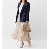 サテン素材ギャザーフレアースカート | alotta | 詳細画像15 