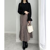 【裏起毛】キャンディースリーブハートネックブラウス | alotta | 詳細画像34 