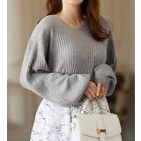 カシミヤタッチボリューム袖ニット | alotta | 詳細画像12 