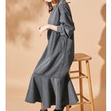 裏ファー裾フレアーゆったりワンピース   | alotta | 詳細画像8 