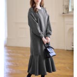 裏ファー裾フレアーゆったりワンピース   | alotta | 詳細画像1 