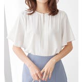 オフホワイト | 前後2WAYギャザーブラウス(半袖) | alotta