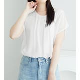 オフホワイト | 機能付インナーシフォンブラウス | alotta