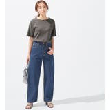 チャコール | メロウ使いテレコリブTシャツ | alotta