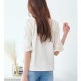 パール調ボタン付テレコリブトップス | alotta | 詳細画像12