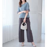 パール調ボタン付テレコリブトップス | alotta | 詳細画像6